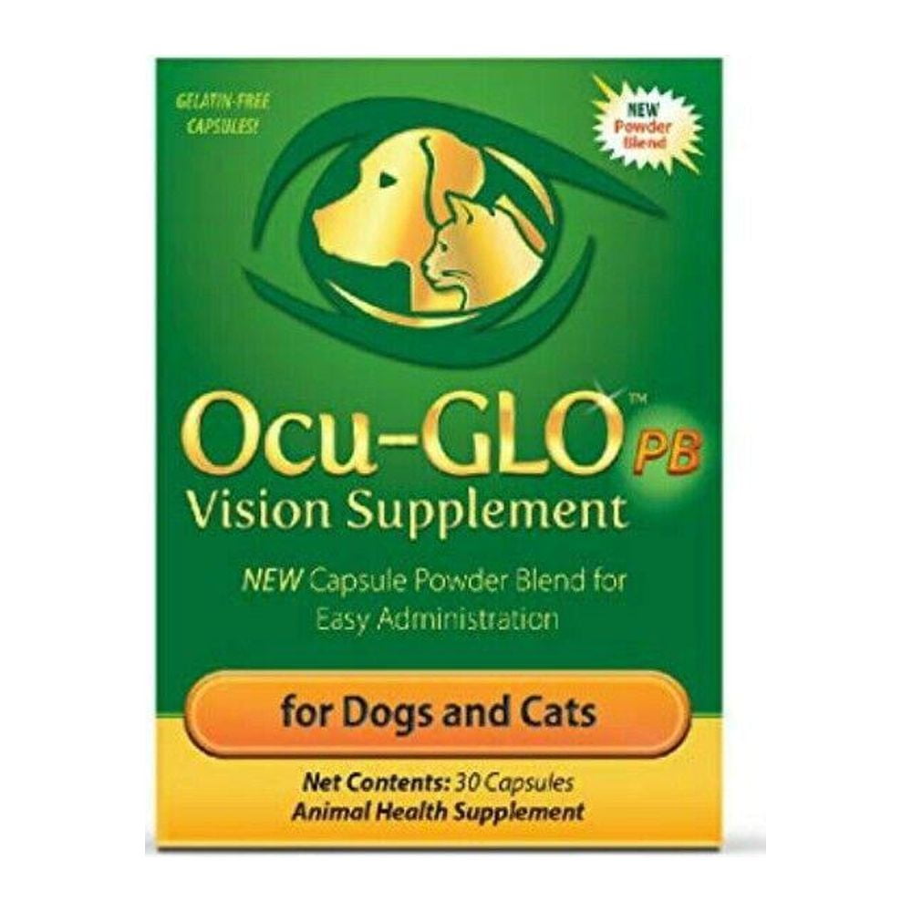 ANIMAL HEALTHQUEST Ocu-GLO Vision Supplement 30 Capsules Dogs and Cats