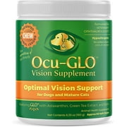 Ocu-GLO Vision Supplement for Dogs & Mature Cats by Animal Necessity with Lutein, Omega-3 Fatty Acids, Grape Seed Extract and Antioxidants to Promote Eye Health in Dogs & Cats, 60 Soft Chews