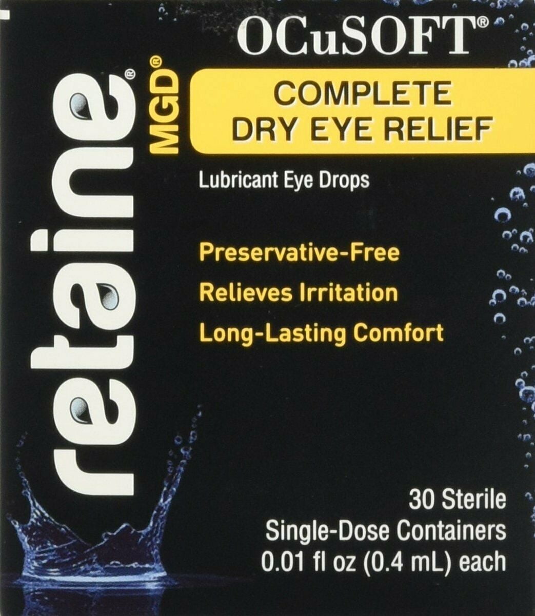 OcuSoft Retaine Opthalmic Emulsion Sterile Lubricant Eye Drops,30 Ct