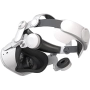 Oculus/Meta Quest 2 Compatible Design Halo Headband, Oculus Quest 2 Compatible Adjustable Headband and Ear Muffs Accessory, Enhances Support and Game Immersion, Reduces Stress on VR Headset