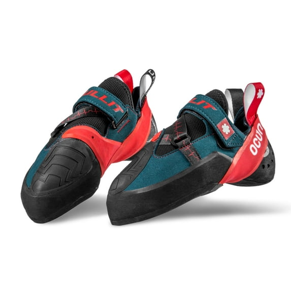 Ocun Bullit Climbing Shoes, Petrol/Red, 5
