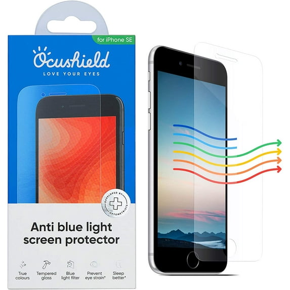 Ocushield Anti Blue Light Tempered Glass Screen Protector for iPhone 11 Pro Max | XS Max - Protect Your Eyes & Improve Sleep