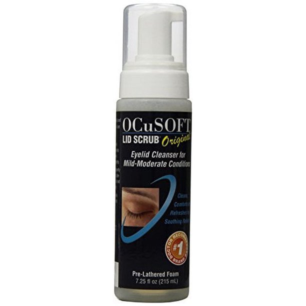 Ocusoft Lid Scrub Foaming Eyelid Cleanser, 7.25 Fluid Ounce