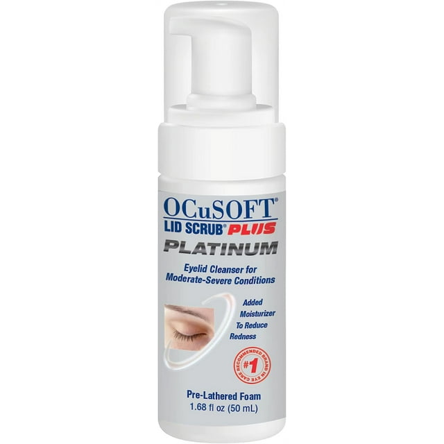 Ocusoft Extra Strength Platinum Lid Scrub Plus, LeaveOn Eyelid
