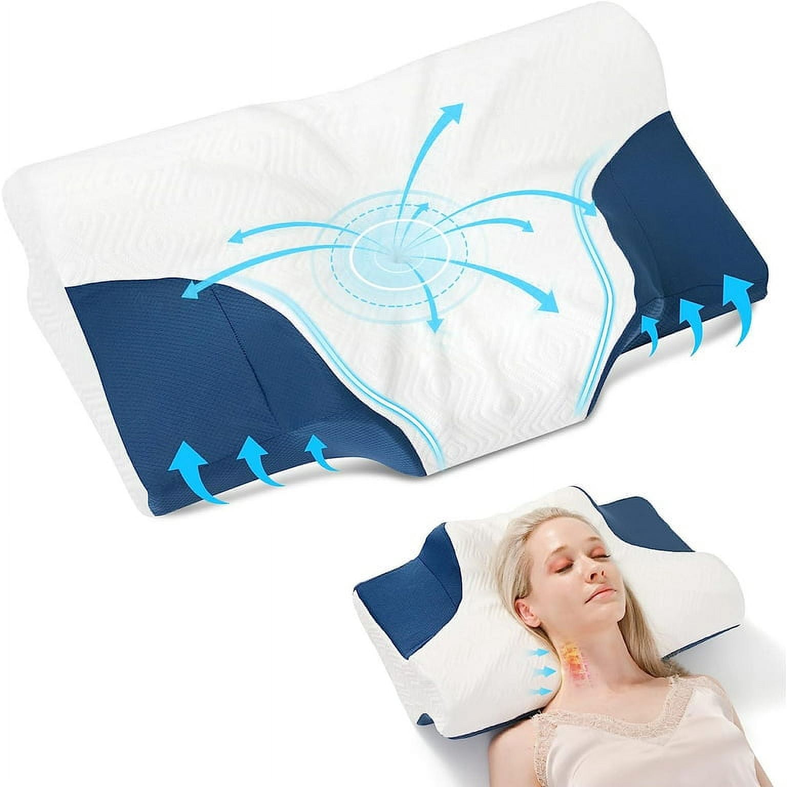 Ocuuziisu Cervical Pillow for Neck and Shoulder Pain Relief, Contour