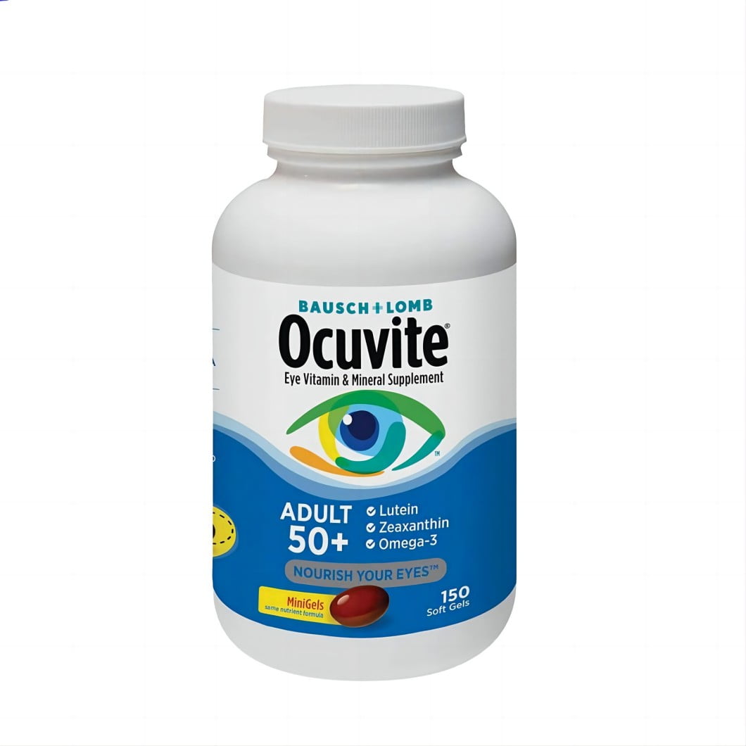 Ocuvite Adult 50 Eye Health Formula With Zinc Omega 3 Lutein And Zeaxanthin 150 Softgels For 4166