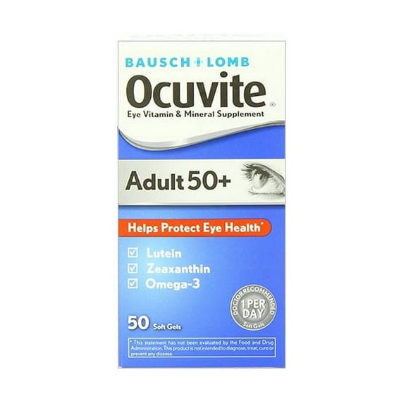 Ocuvite Adult 50 Plus Eye Vitamin And Mineral Supplement, Soft Gels - 50 Ea, 3 Pack