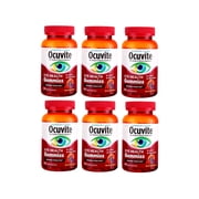 Ocuvite Adult Gummies, Protects Eye Health, Mixed Fruit Flavor, Dietary Supplement, 60 ct Pack of 6