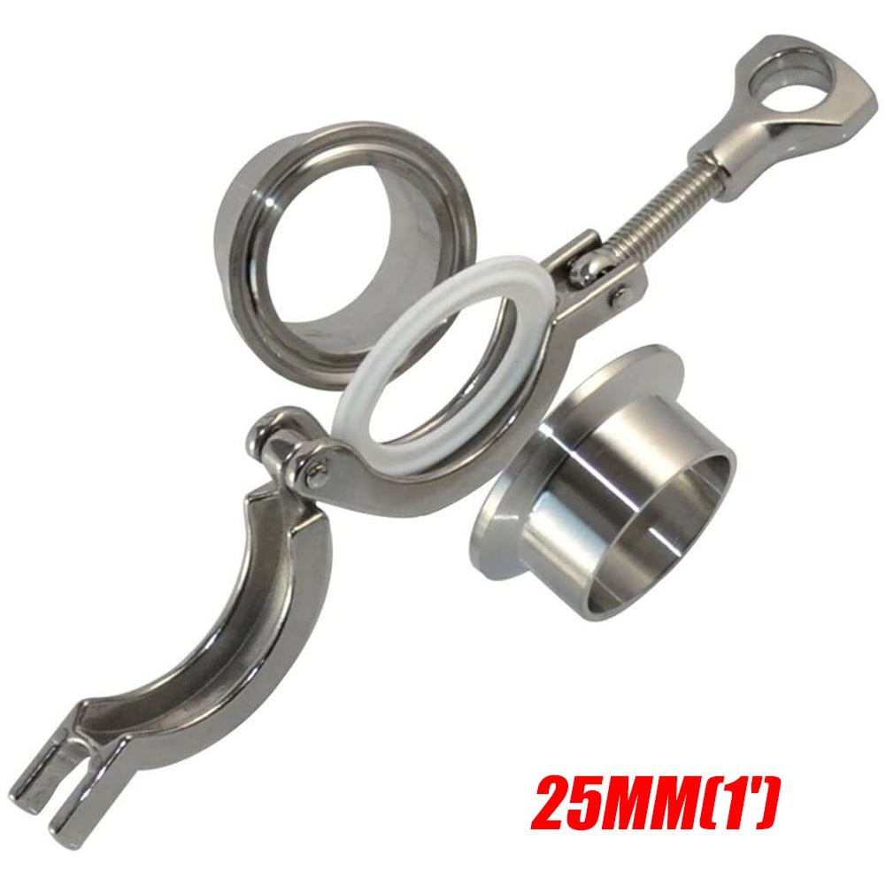 Od 3/4 - 4 In 19Mm - 102Mm Sanitary Weld Ferrule + Tri Clamp