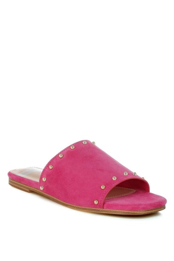 Rag Company Odalia Soft Suede Leather Studded Flats for Women