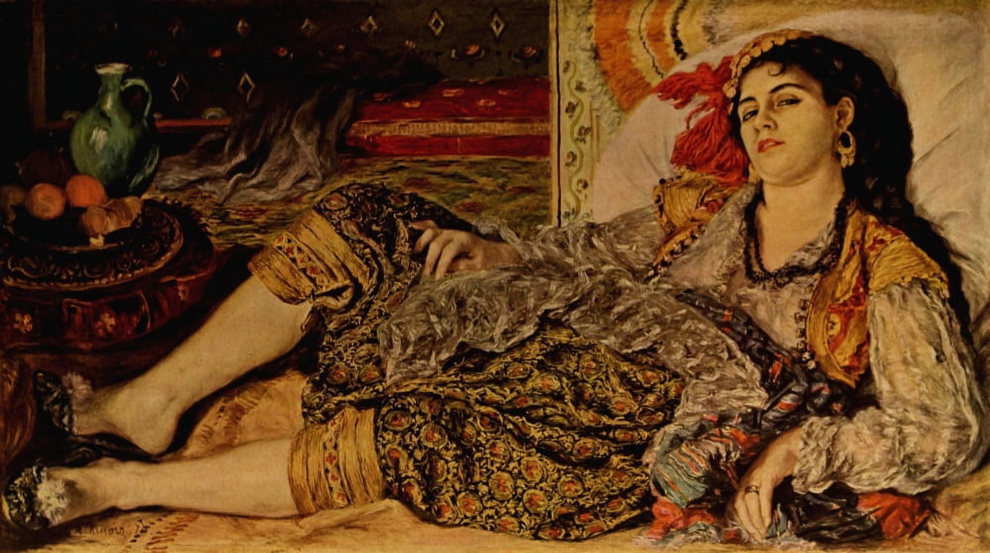 Odalisque 1870 Canvas Art - Pierre-Auguste Renoir (18 x 24)