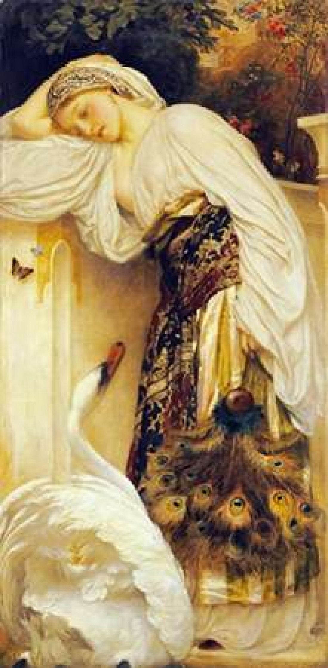 Odalisque Canvas Art - Lord Frederick Leighton (10 x 20)