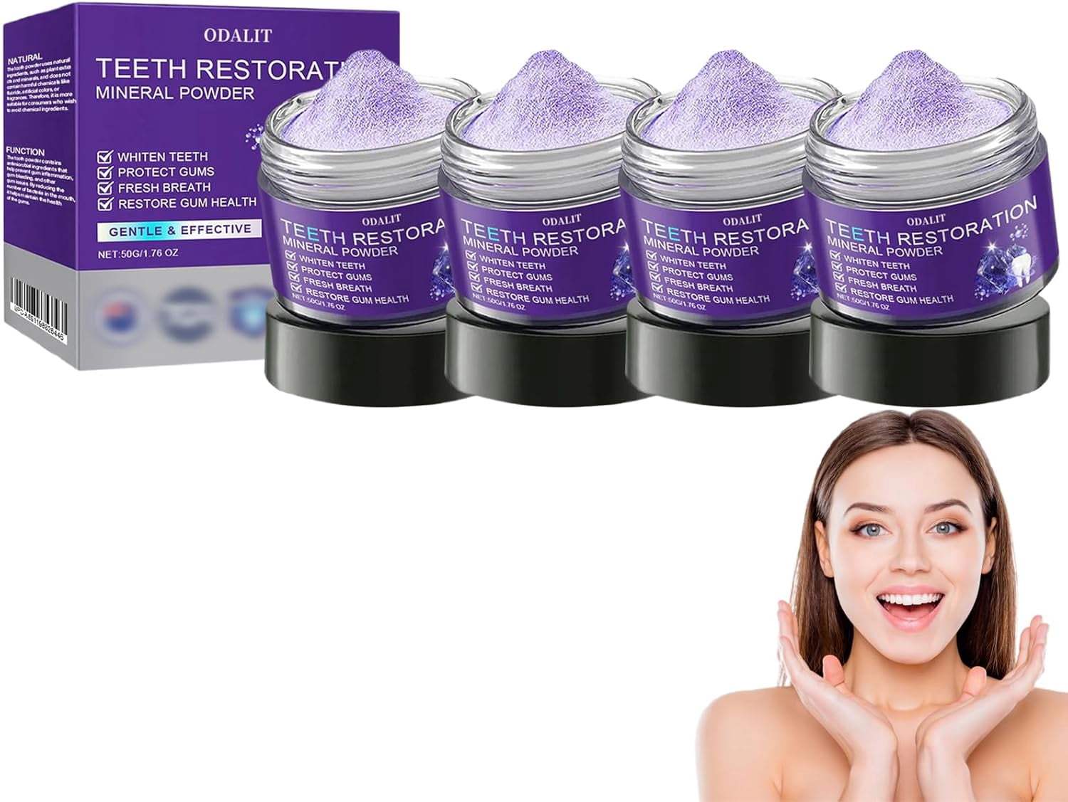 Odalit TeethRestoration Mineral Powder, Odalit Teeth Restoration Powder ...