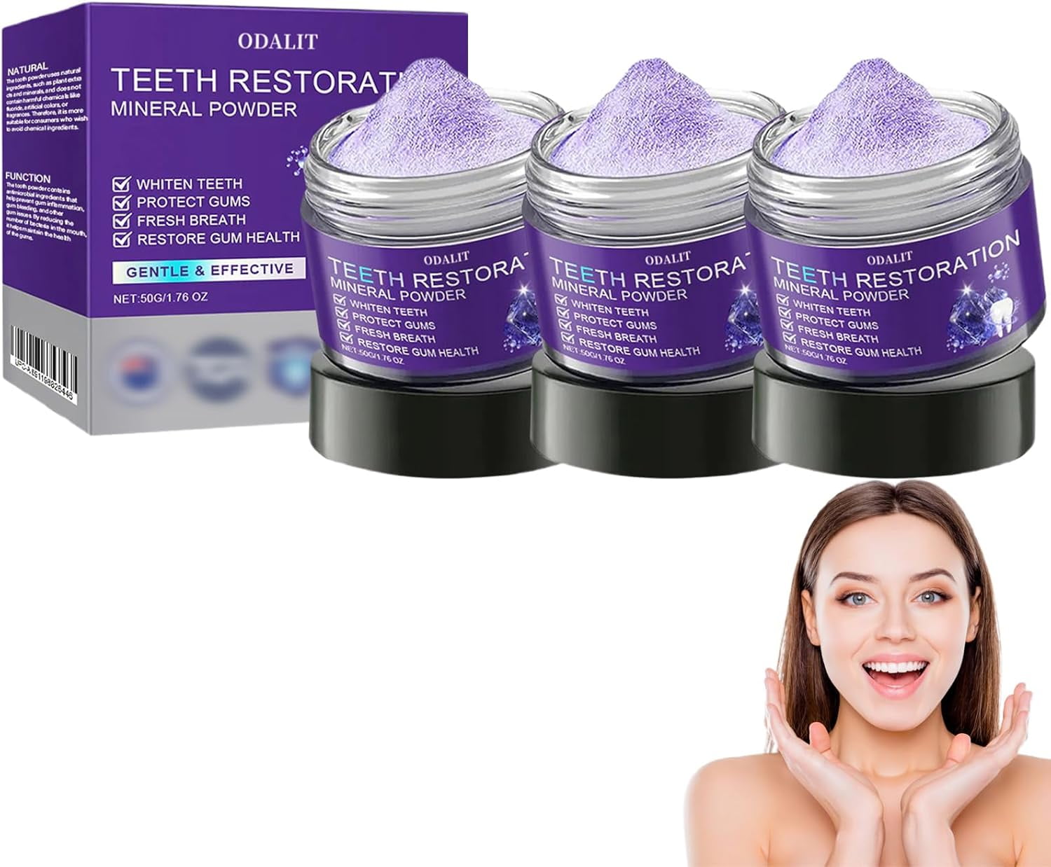 Odalit TeethRestoration Mineral Powder, Odalit Teeth Restoration Powder ...