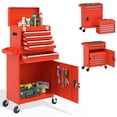 thumbnail image 1 of Odaof, 21" 5-Drawer Rolling Tool Chest with Keyed Locking System Orange, 1 of 10