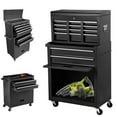 thumbnail image 1 of Odaof 8-Drawer High Capacity Rolling Tool Chest with Lock, Tool Storage Cabinet Removable Portable Box with Sliding Drawers and 4 Wheels for Garage Warehouse(Black), 1 of 7