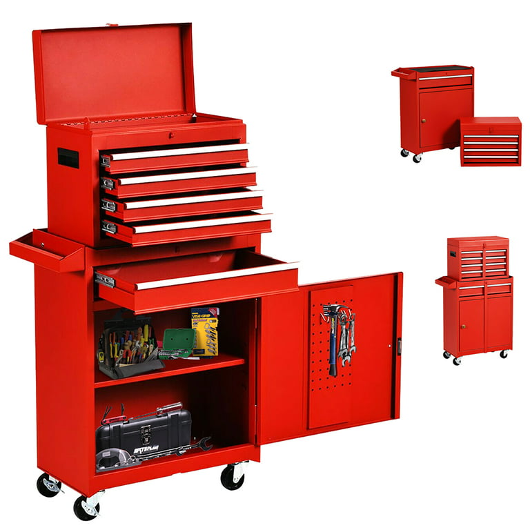 Odaof Big Rolling Tool Chest with Drawers and Wheels Tool Cabinet