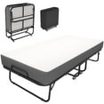 thumbnail image 1 of Odaof Folding Bed with Mattress for Adults, Foldable Bed, Portable Rollaway Bed, Space-Saving Easy Storage,75"x 38", 1 of 7