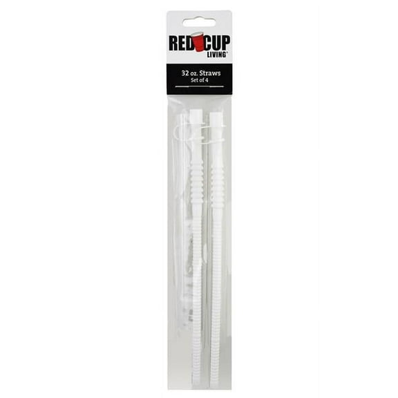 Red Cup Living Straw for 32 Ounce Cup Set of 4