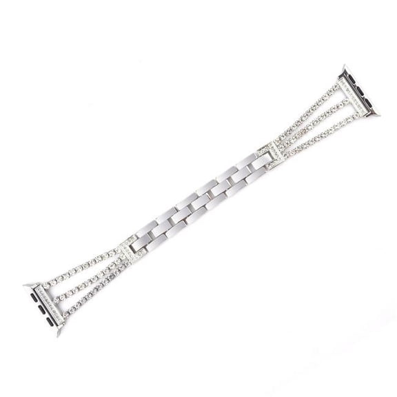 Odash VLS1-4-SLV41 Metal Bling Band for 38, 40 & 41mm Apple Watch - Silver