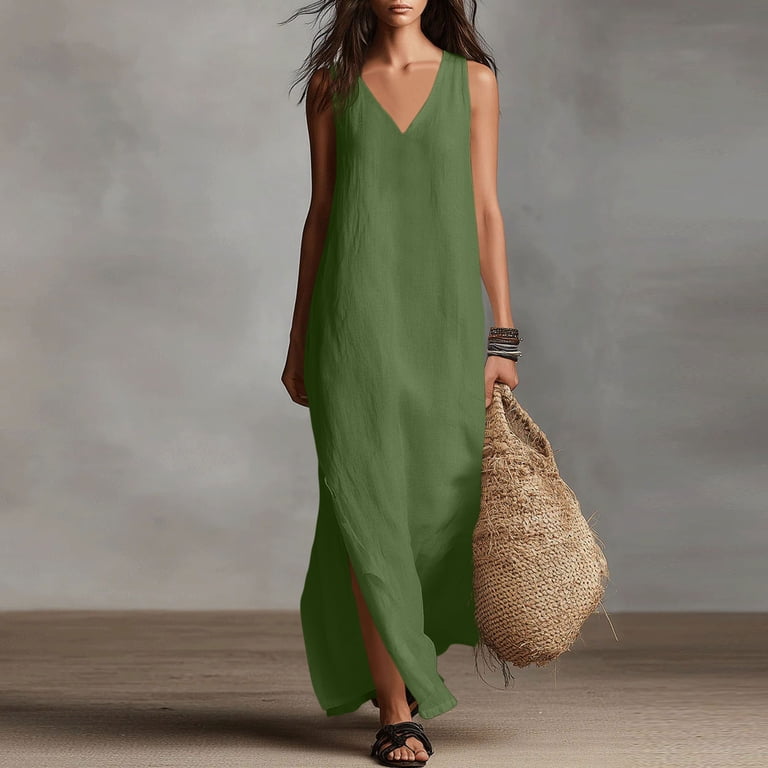 boho cotton dresses Elegant Floral Print Woman Maxi Dress Beach 2 Pieces Gown 12 / Picture Color or the ability to cinch/tie back the waist to size Boho Cotton Country Dresses Summer