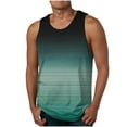 thumbnail image 1 of Odbmxy Cotton Tank Tops for Men Sleeveless Mens Undershirts Tank Striped Regular Athletic Leisure Holiday Shirts,Blue XL, 1 of 4