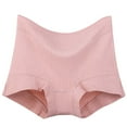 thumbnail image 1 of Odbmxy Cotton Underwear for Women Plus Size High Waisted Womens Plus Panties Soft Single Color Stretch Ice Silk Panties,Pink 3XL, 1 of 5
