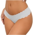 thumbnail image 1 of Odbmxy Hipster Panties for Women High Cut Womens G String Panties Stretch White Sports Thong Solid Underpants, 1 of 5
