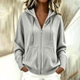 thumbnail image 1 of Odbmxy Hooded Sweaters for Women Cardigan Long Sleeve Fall Winter Zip up Knit Womens Sweaters Plus Size with Pockets, 1 of 5