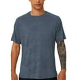 thumbnail image 1 of Odbmxy Mens Short Sleeve T Shirts Workout Mens Tops Running Casual Camouflage Regular Quick Drying Shirts,Gray XXL, 1 of 8
