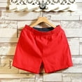 thumbnail image 1 of Odbmxy Mens Shorts Cotton Big Mens Shorts Casual Elastic Waist Solid Color Classic Fit Beach Pockets Shorts,Red 5XL, 1 of 5