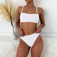 thumbnail image 1 of Odbmxy Padded Womens Swimsuits Two Piece Spaghetti Straps Summer Womens Bathing Suit Beach Slimming Holiday Bikini Set, 1 of 6