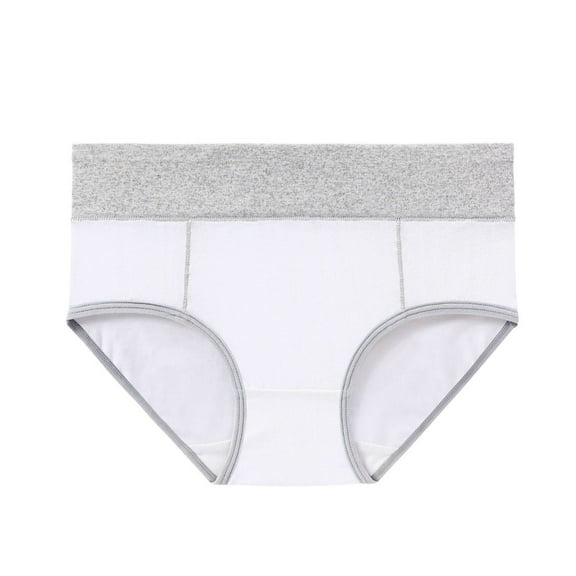Odbmxy Panties for Women Briefs Cotton Women's Underwear Seamless Hip Lift Leisure Solid White Comfy Underwear