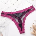 thumbnail image 1 of Odbmxy Panties for Women Plus Size High Cut Briefs Ladies Underwear Plus Size Black Mesh Single Thong Seamless Panties, 1 of 9