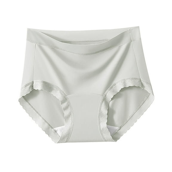 Odbmxy Panties for Women Seamless Cotton Women Plus Size Underwear Single Briefs Hip Lift High Waist Breathable Green Panties