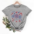 thumbnail image 1 of Odbmxy Patriotic Womens Plus Tees 4th of July Short Sleeve Women Tops Holiday Loose Casual Gray Summer Graphic Tops, 1 of 6