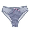 thumbnail image 1 of Odbmxy Plus Size Panties for Women High Cut Seamless Womens Briefs Plus Size Breathable Gray Comfy Polka Dots Daily Panties, 1 of 4