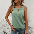 thumbnail image 1 of Odbmxy Summer Tank Tops for Women Sleeveless Womens Tops Solid Color Regular Casual Vacation Classy Tops,Green XL, 1 of 9