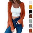 thumbnail image 1 of Odbmxy Sweater Women V-Neck Long Sleeve Sweaters for Women Plus Size Cardigan Knit Button up Solid Color Loose Red Sweaters, 1 of 10