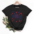 thumbnail image 1 of Odbmxy Tee Shirts for Women Patriotic 4th of July Short Sleeve Plus Size Tops Women Black Casual Graphic Summer Holiday Tops, 1 of 6