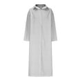 thumbnail image 1 of Odbmxy Women Midi Dress Oversized Long Sleeve Shirt Dress Dresses for Women Lapel Button Striped Camping Dresses,Gray L, 1 of 4
