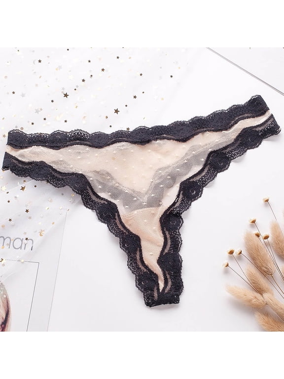 Women Plus Size Panties High Cut Briefs Womens Plus Underwear Thong Pink Mesh Single Seamless Panties