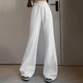 thumbnail image 1 of Odbmxy Women Sweatpants High Waist Wide-Leg Pants Women Joggers Flare-Leg Loose Elastic Waist Gym Full Length White Sweatpants,XL, 1 of 7
