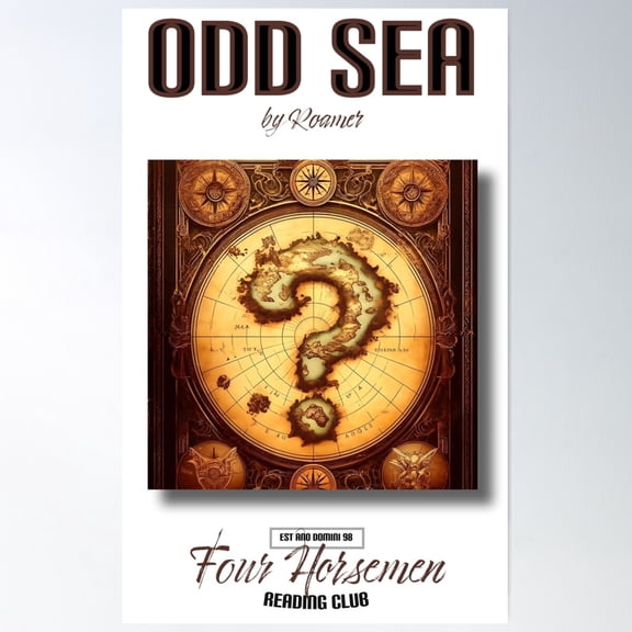 Odd Sea By Roamer Poster Wall Art, Modern Wall Decor For Living Room Bedroom, 8x12 UNFRAMED