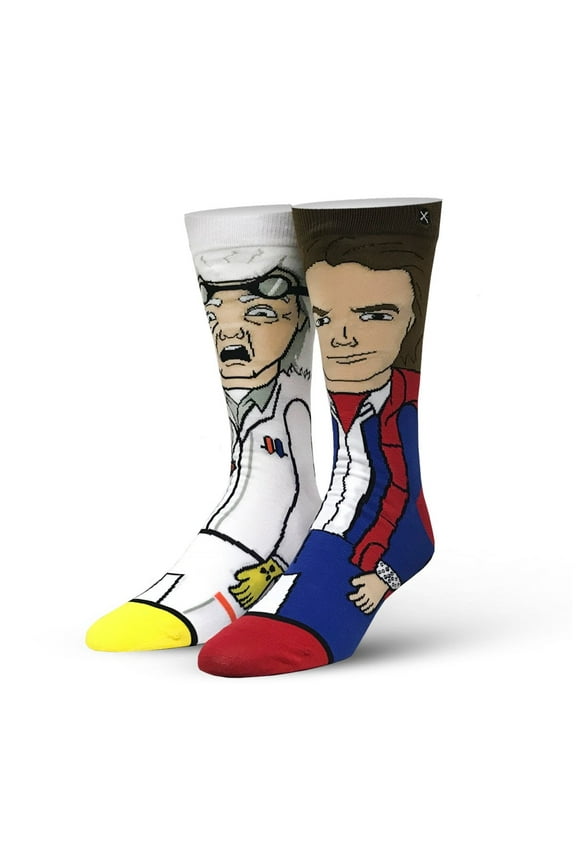 , Back to the Future Unisex Crew Socks , Casual Wear Socks, One Size Fits Most