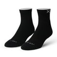 thumbnail image 1 of ODD SOX Basix Black Quarter Socks, Men Women, Athletic, Lightweight, 3 Pack, 1 of 2