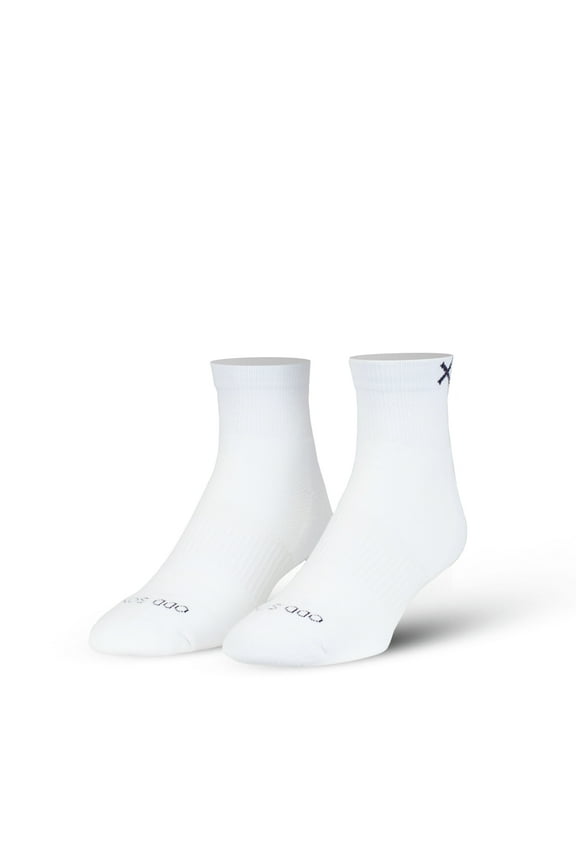 Basix White Quarter Socks, Men Women, Athletic, Lightweight, 3 Pack
