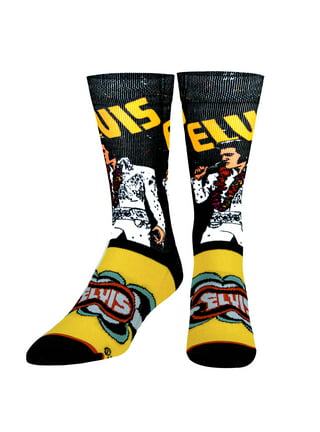 Allover Off Stamp Socks in yellow