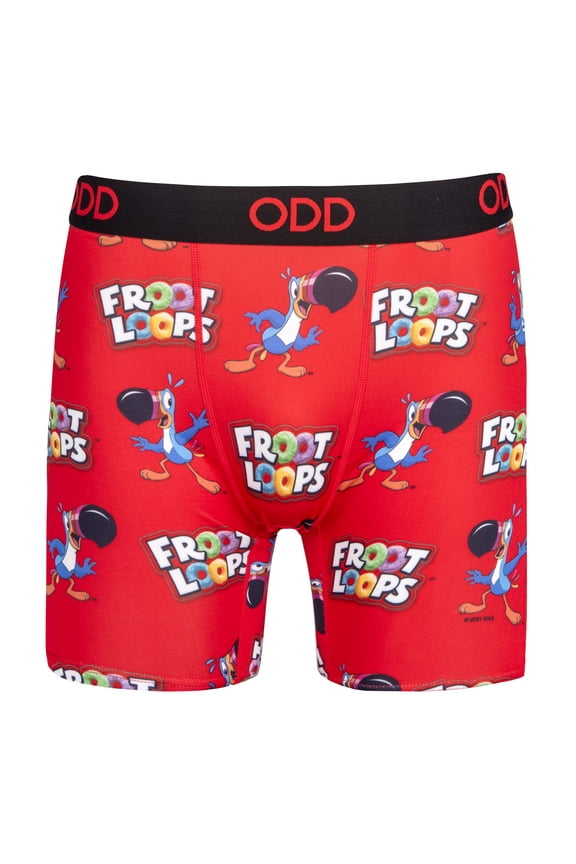 Froot Loops Boxer Briefs – Men’s Novelty Underwear – Colorful Cereal Print Design,