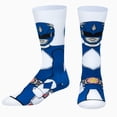 thumbnail image 1 of ODD SOX – Blue Ranger 360 – Novelty Crew Socks – Size Large – Men's 8–12 / Women's 9.5–13.5 – Tv, 1 of 6